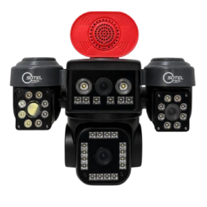 4G Aov Combined with 4-Channel High-Definition PTZ Large-Capacity Battery CCTV Camera